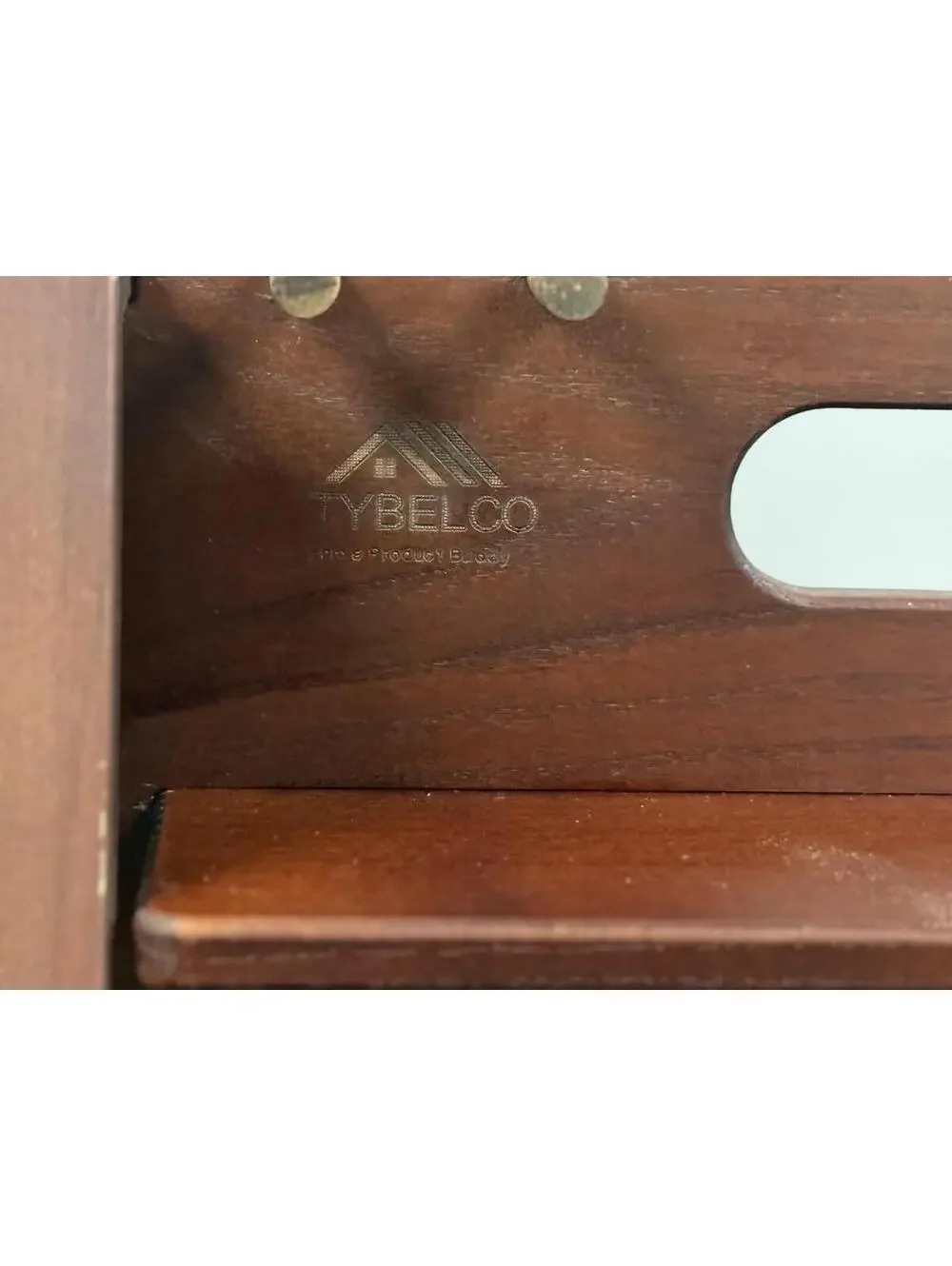 TYBELCO Wooden Desk Valet Organizer Phone Watch Wallet Dock Station